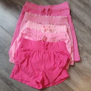 5 pairs of pink shorts
